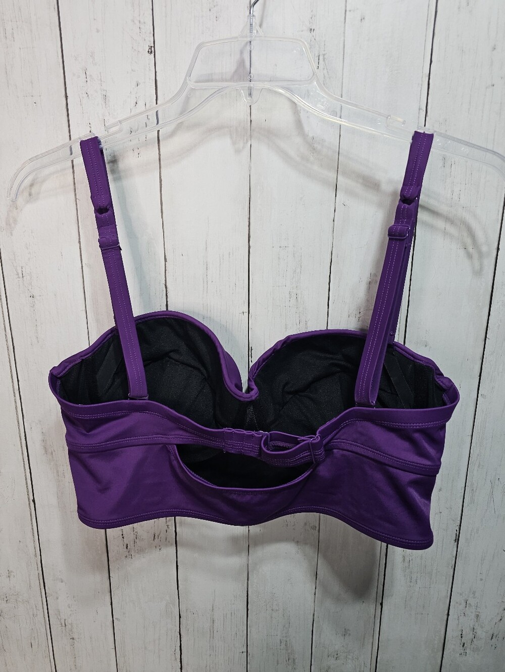 Torrid Women's Purple Twist Front Multiway Bikini Top Padded Underwire Size 1X. - Picture 8 of 12